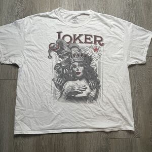 DOM Joker 100% Cotton White T-Shirt Size Medium